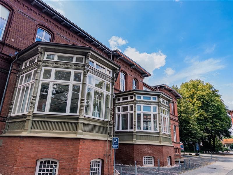 Historisches Gebäude auf dem UKE-Campus Hamburg