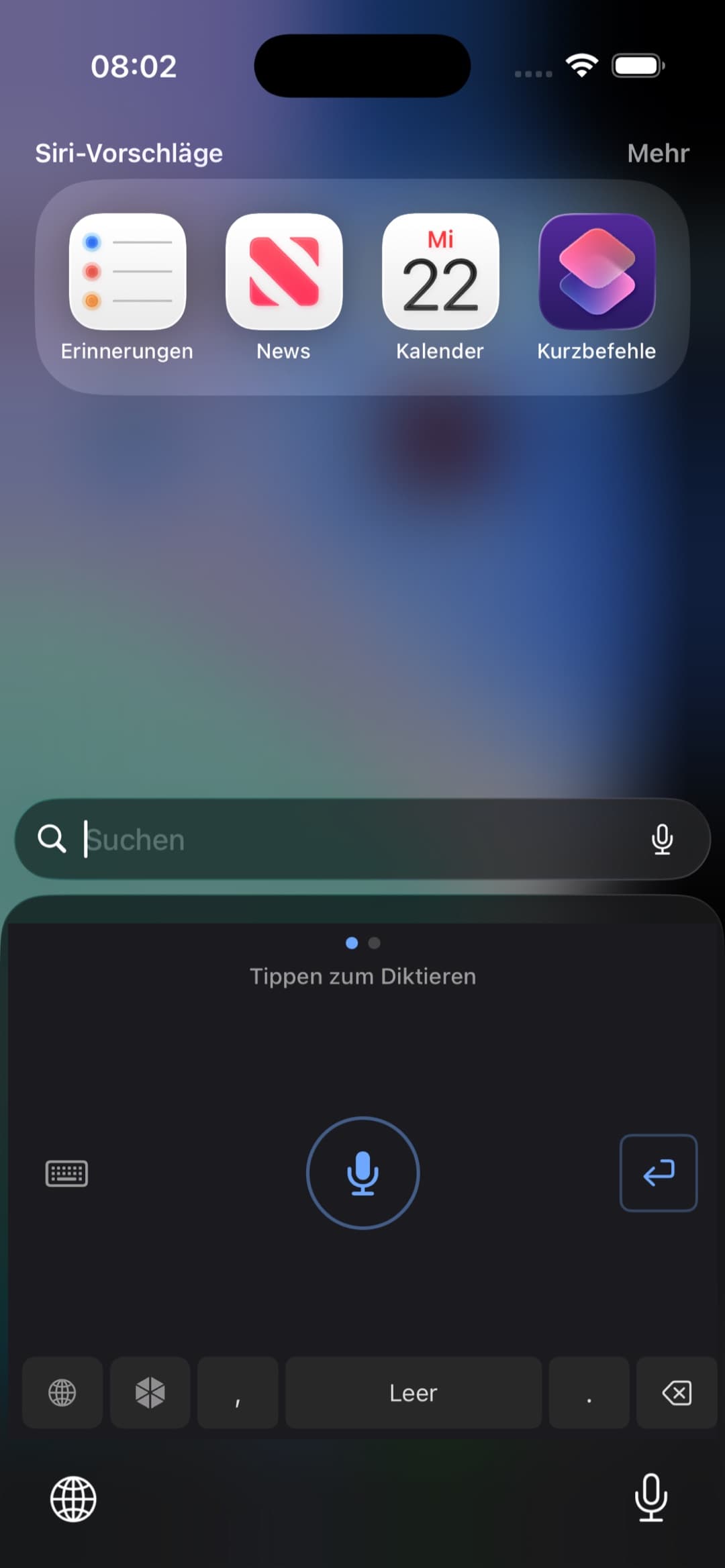 ORPHEUS als Tastatur: Diktieren in beliebigen Apps