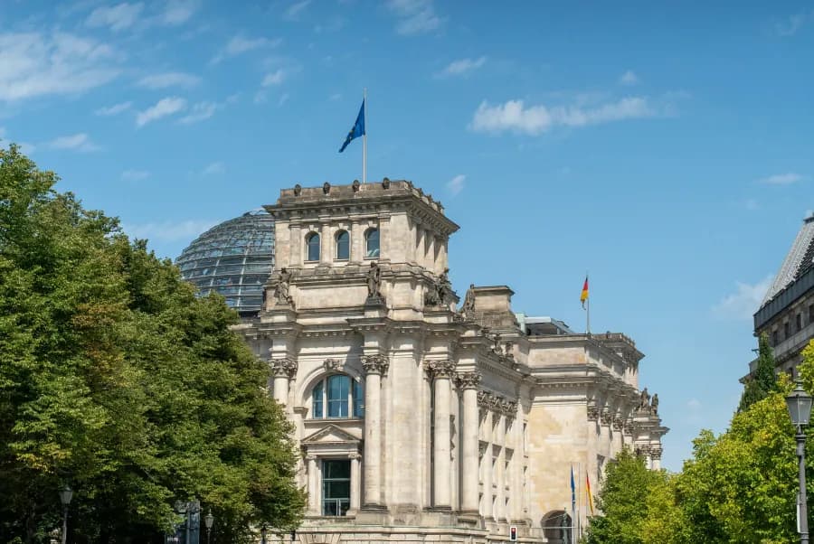 The Reichstag building in Berlin
